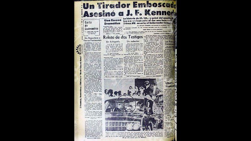 muerte de Kennedy La Prensa Fototeca, Hemeroteca y Biblioteca "Mario Vázquez Raña"